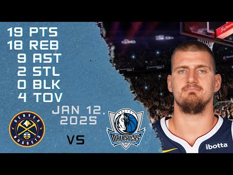 Nikola Jokić Full Highlights & Lowlights vs MAVERICKS 12 01 2025 Regular Season