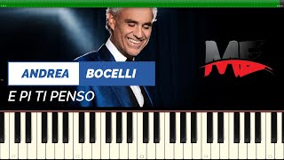 Andrea Bocelli, Ariana Grande - E Più Ti Penso Piano instrumental