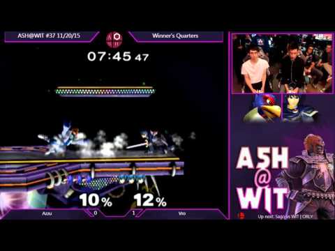 Azzu (Falco) vs Vro (Marth) - ASH@WIT #37 Melee Winner's Quarters