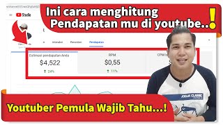 memahami estimasi pendapatan, RPM, CPM di youtube | belajar youtube untuk pemula