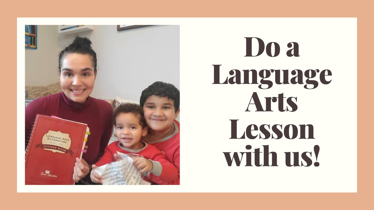 Language Arts Lesson | The Good and Beautiful level 1 | How we do a lesson