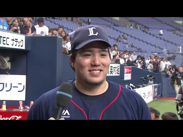 ライオンズ・山川選手ヒーローインタビュー 2016/9/20 Bs-L