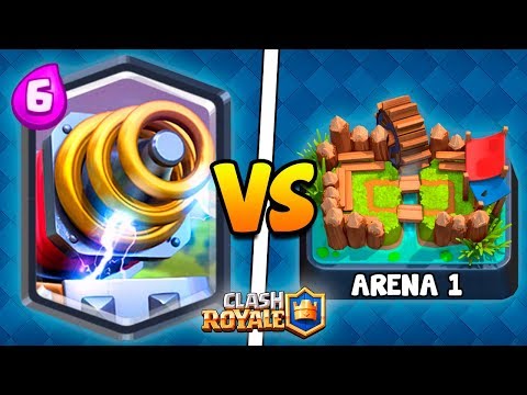 OLHA O QUE ACONTECE SE VOCÊ SOLTAR UMA SPARKY NA ARENA 1! CLASH ROYALE