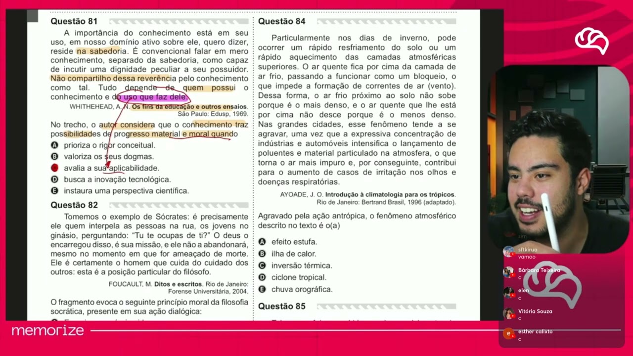 Resolução em Vídeo — Questão 81 ENEM 2019 PPL