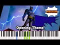 Opening Theme - Batman : The Animated Series - Piano Tutorial - Synthesia