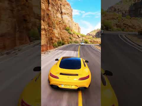 Just Chase: 2015 Mercedes-AMG GT S vs 2019 Porsche 911 Carrera S - Forza Horizon 5 CAR CHASE #shorts