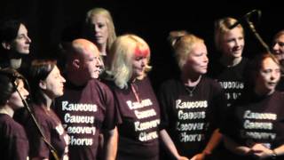 Chris Difford sings with Raucous Caucus Recovery Chorus