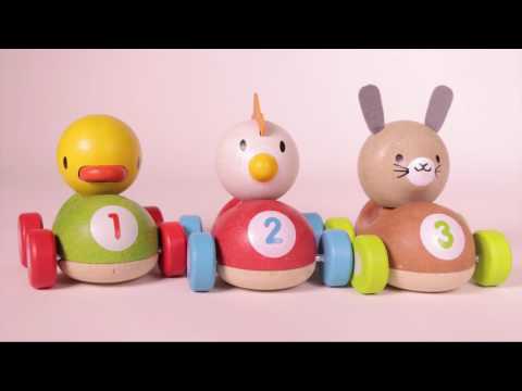 PlanToys Duck Racer, Chicken Racer and Bunny Racer
