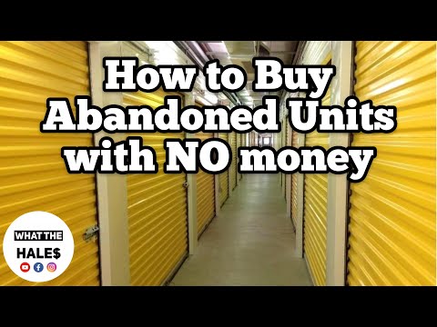How To Buy Abandoned  Storage Unit / Locker At Auction Like Storage Wars With NO Money Video