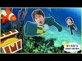 ROBLOX Scuba Diving at Quill Lake! Let's Play with Ryan's Family Review!