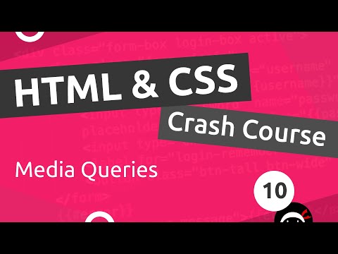 Learn HTML CSS Crash Course Tutorial 10 Intro to Media Queries - Mind ...