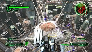 【地球防衛軍6】本部の指示を無視して巨大な卵から攻撃して“超やばい”ことになりにいく動画 高層ビル上版 DLC1 M17 汚染地帯 後編 INF 初期体力フェンサー