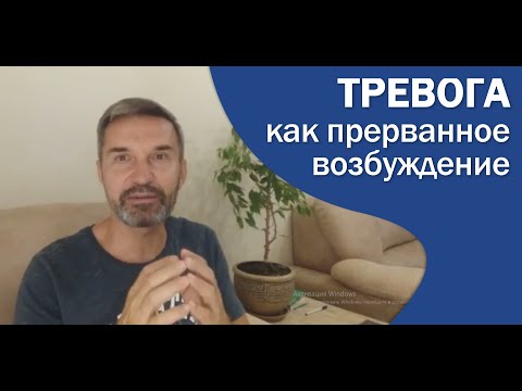 Тревога как прерванное возбуждение.