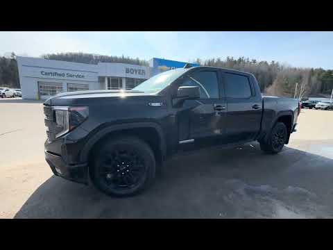 2024 GMC Sierra 1500 Crew Cab Short Box 4-Wheel Drive Elevation in Black for sale at Boyer Chevrolet Buick GMC Bancroft in Bancroft, ON