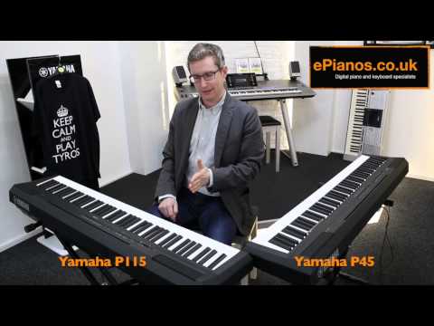 Сравнение пианино Yamaha P-45 и P-115