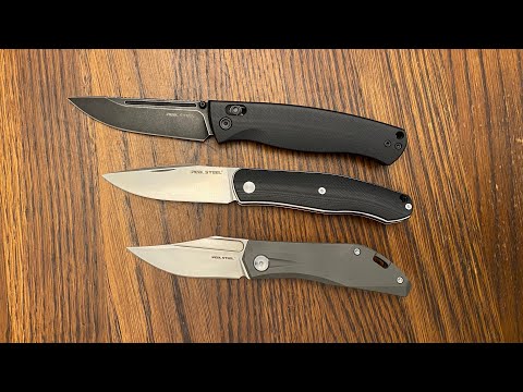 Something For Everyone A Trio Of Real Steel Knives. Real Steel Pathfinder, Serenity and Ventus.