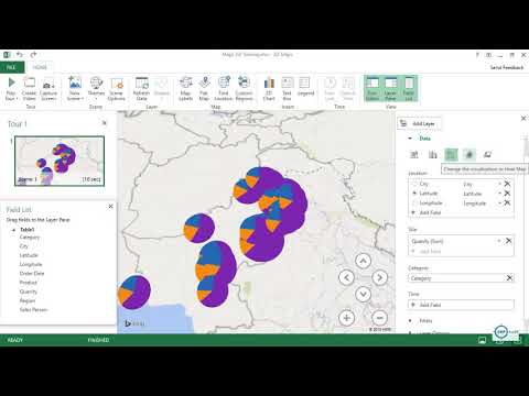 MS Excel 365 3d Maps