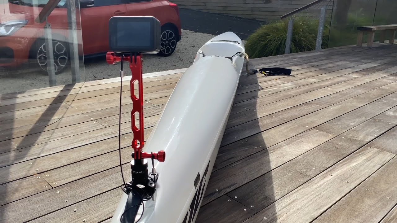 Testing a new GoPro mount at the front