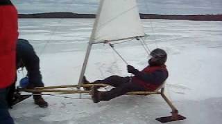 preview picture of video 'Massabesic Ice Sailing'