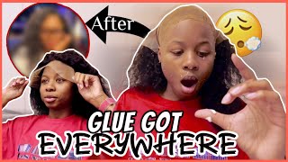 Attempting to Install a Wig For The FIRST Time *this was definitely a bad idea*