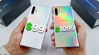 $99 Fake Samsung Galaxy Note 10 Plus vs $1099 Note 10 Plus!