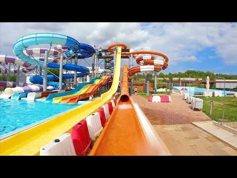 Thunderbolt WaterSlide at Nymphaea WaterPark, Oradea, Romania