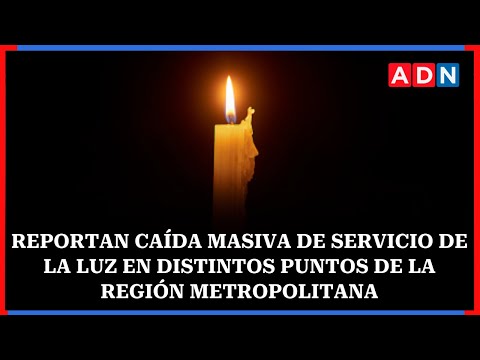 Reportan caída masiva de servicio de la luz en distintos puntos de la región Metropolitana