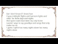 Bobby Bare - Too Many Nights Alone Lyrics