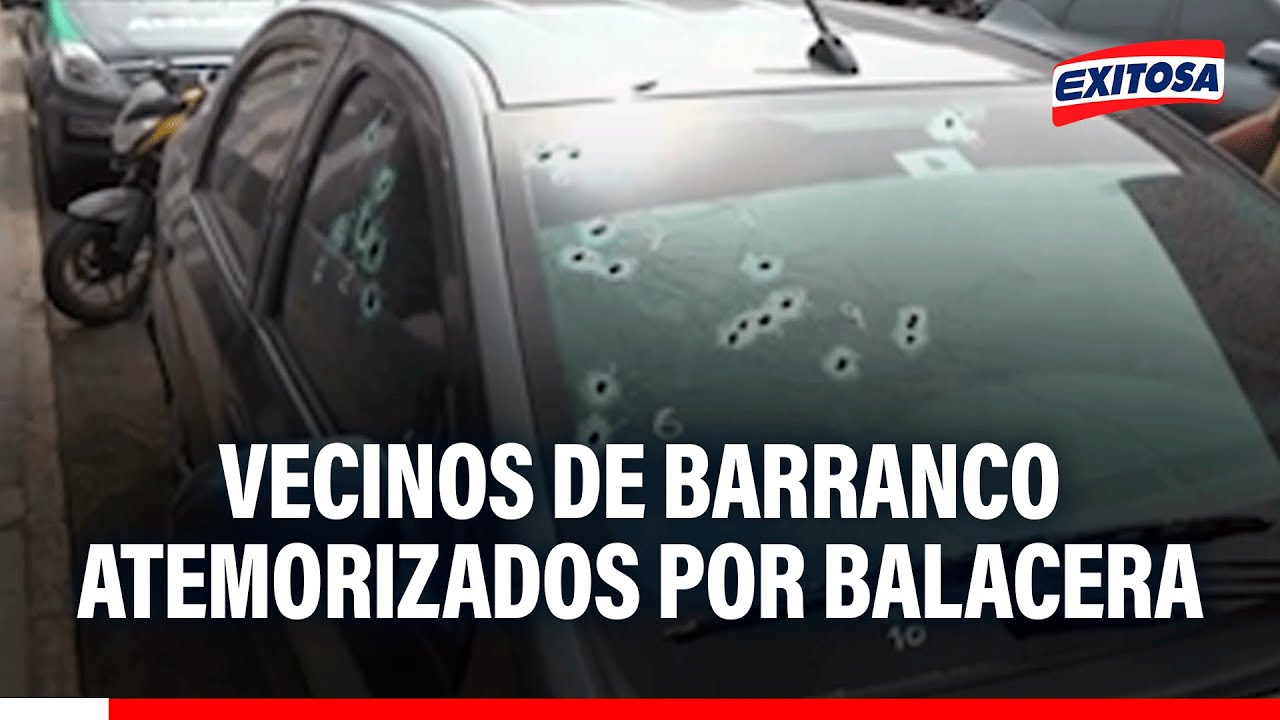 🔴🔵 Vecinos de Barranco atemorizados por balacera frente a estación del Metropolitano