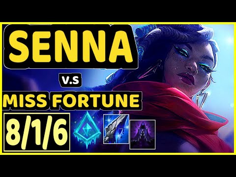 AFM (SENNA) vs MISS FORTUNE - 8/1/6 KDA BOTTOM ADC GAMEPLAY - EUW Ranked GRANDMASTER