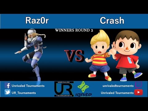 Ignition #15  WINNERS ROUND 2 - Raz0r (Sheik) vs Crash (Villager, Lucas)