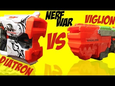 Nerf War: Vortex Diatron vs Vigilon!