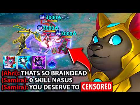 This was the best game of AP Nasus ever on this channel… (I MADE THESE GUYS RAGE)