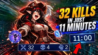 KARINA IS ACTUALLY UNSTOPPABLE! (32 kills in just 11 minutes)