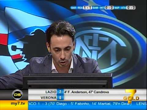 Diretta Stadio 7Gold (SAMPDORIA INTER 1-0) E' crisi!