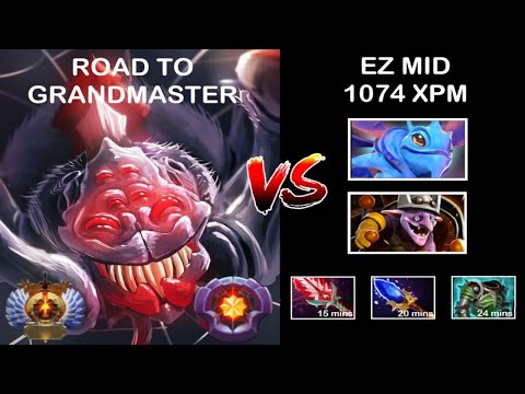 BROODMOTHER EZ MID - 1074 XPM - BLOODTHORN RUSH - 19 KILLS - Master Tier Broodmother Gameplay (0036)