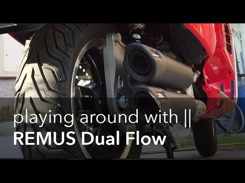 vespa gts 2016 exhaust comparison remus dual flow