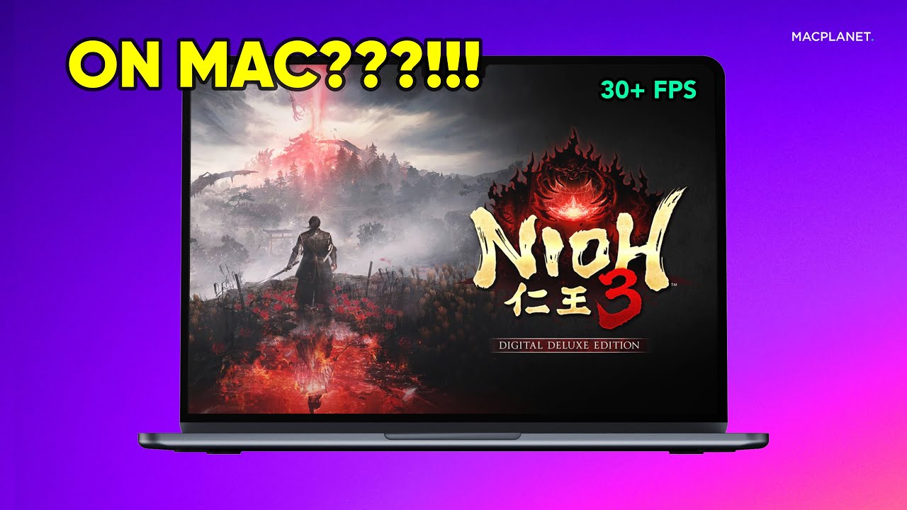 Playing Nioh 3 on MacBook Air — CrossOver Performance & Gameplay