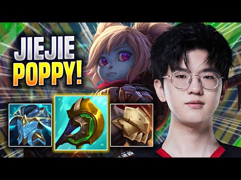 JIEJIE IS SO CLEAN WITH POPPY! - EDG Jiejie Plays Poppy JUNGLE vs Udyr! | Season 2022