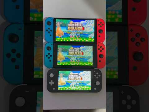 New Super Mario Bros U - Switch Lite vs Standard vs Oled | Speed Test Comparison! #shorts #short