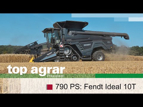 790 hp at two levers: AGCO/Fendt IDEAL 10T without a steering wheel in the top agrar driving report
