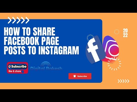 How to Share Facebook Page Posts to Instagram