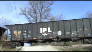 preview picture of video 'Indiana Southern Railroad  ISRR 4042 AT OAKLAND CITY, IN.'