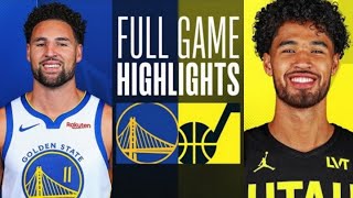 WARRIORS VS JAZZ FULL GAME HIGHLIGHTS ,HD | NBA TODAY | NBA LIVE | NBA NEWS | NBA HIGHLIGHTS