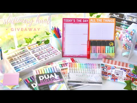 Huge stationery haul & giveaway 2020 ✨🌷 amazon favorites