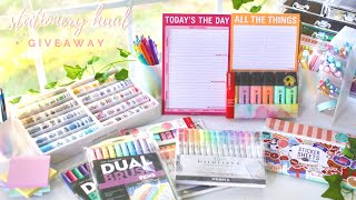Huge stationery haul & giveaway 2020 ✨🌷 a