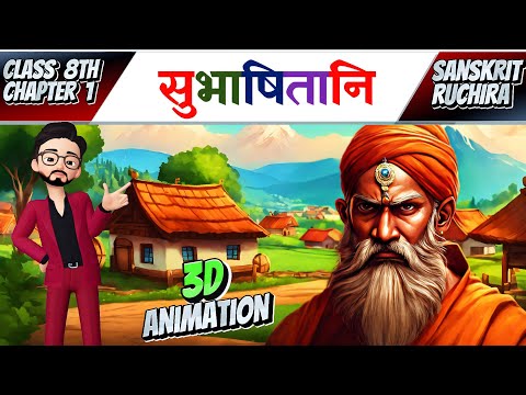 Class 8 sanskrit chapter 1 Animated || subhashitani || - class 8 sanskrit chapter 1 animation