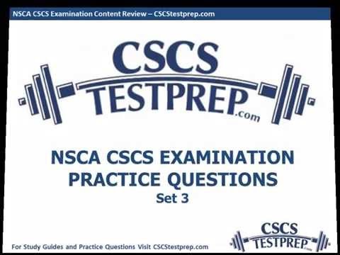 NSCA CSCS Practice Questions