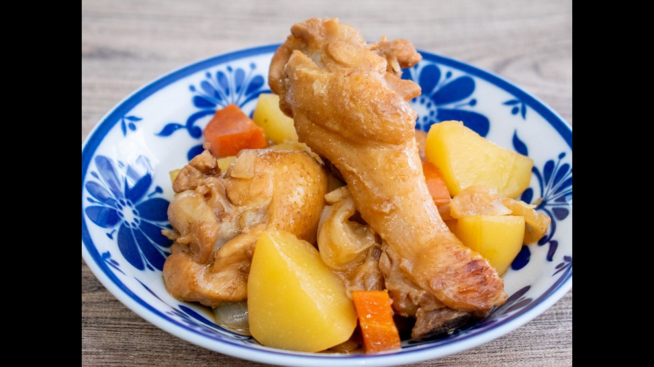 真空鍋で作る手羽元の肉じゃがですじゃぁ！ヽ(^o^)丿