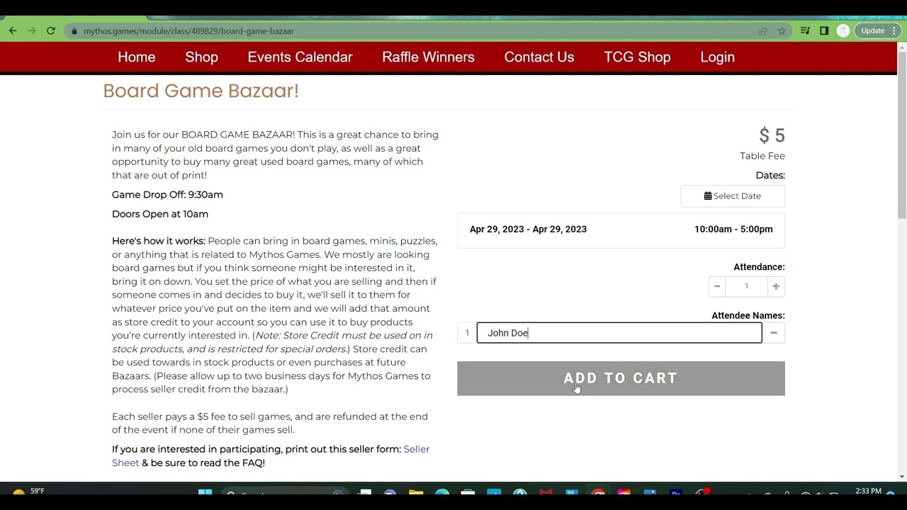 How to Fill out Board Game Bazaar Seller Sheet and Sticky Notes at Mythos Games